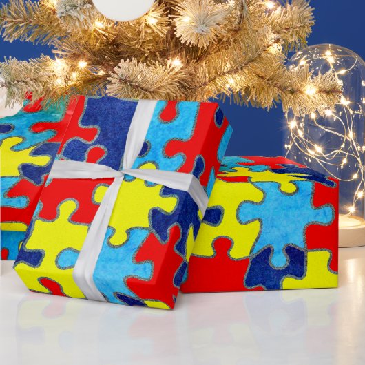 Autism Awareness-Puzzle von Shirley Taylor Geschenkpapier (Feiertage)