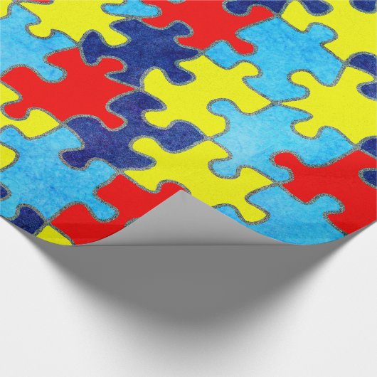Autism Awareness-Puzzle von Shirley Taylor Geschenkpapier (Ecke)
