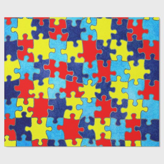 Autism Awareness-Puzzle von Shirley Taylor Geschenkpapier (Flach)