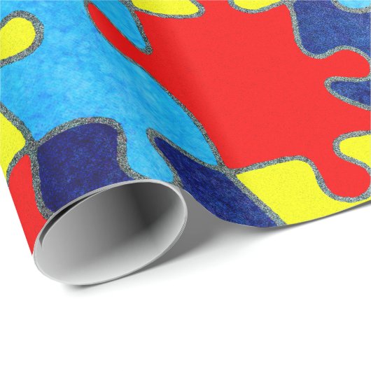 Autism Awareness-Puzzle von Shirley Taylor Geschenkpapier (Rolleneckpunkt)