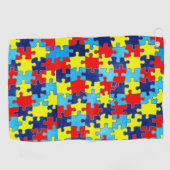 Autism Awareness-Puzzle von Shirley Taylor Golfhandtuch (Horizontal)