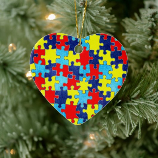 Autism Awareness-Puzzle von Shirley Taylor Keramikornament (Baum)