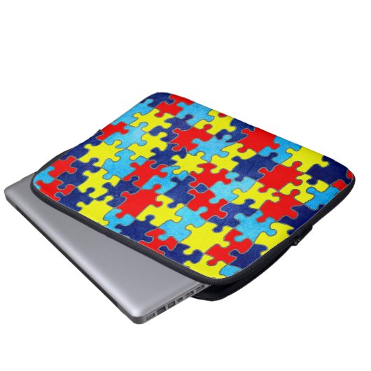 Autism Awareness-Puzzle von Shirley Taylor Laptopschutzhülle (Vorne Knopf)