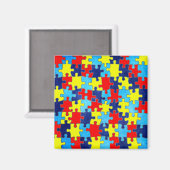 Autism Awareness-Puzzle von Shirley Taylor Magnet (Vorderseite/Rückseite)