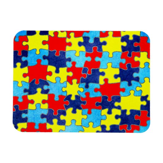 Autism Awareness-Puzzle von Shirley Taylor Magnet (Horizontal)