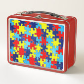 Autism Awareness-Puzzle von Shirley Taylor Metall Brotdose (Vorderseite)