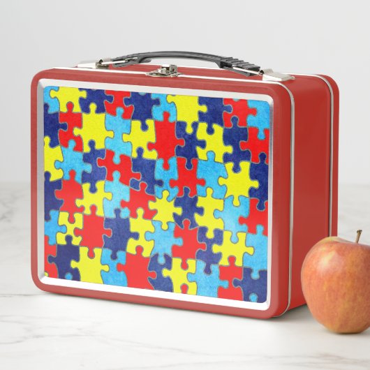 Autism Awareness-Puzzle von Shirley Taylor Metall Brotdose (Beispiel)