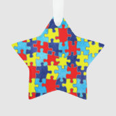 Autism Awareness-Puzzle von Shirley Taylor Ornament (Vorderseite)