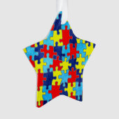 Autism Awareness-Puzzle von Shirley Taylor Ornament (Vorderseite)