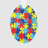 Autism Awareness-Puzzle von Shirley Taylor Ornament (Vorderseite)