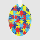 Autism Awareness-Puzzle von Shirley Taylor Ornament (Rückseite)