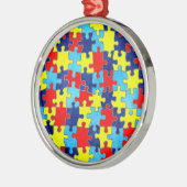 Autism Awareness-Puzzle von Shirley Taylor Ornament Aus Metall (Links)