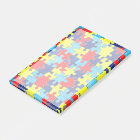 Autism Awareness-Puzzle von Shirley Taylor Post-it Klebezettel (angewinkelt)
