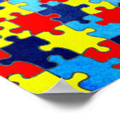 Autism Awareness-Puzzle von Shirley Taylor Poster (Ecke)