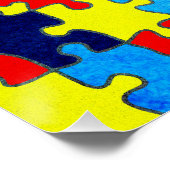 Autism Awareness-Puzzle von Shirley Taylor Poster (Ecke)