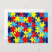 Autism Awareness-Puzzle von Shirley Taylor Postkarte (Vorne/Hinten)