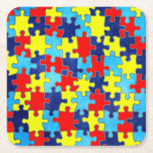 Autism Awareness-Puzzle von Shirley Taylor Rechteckiger Pappuntersetzer (Vorderseite)