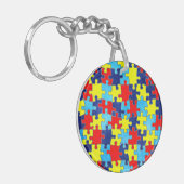 Autism Awareness-Puzzle von Shirley Taylor Schlüsselanhänger (Vorderseite links)