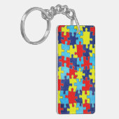 Autism Awareness-Puzzle von Shirley Taylor Schlüsselanhänger (Vorderseite links)