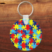 Autism Awareness-Puzzle von Shirley Taylor Schlüsselanhänger (Vorderseite)
