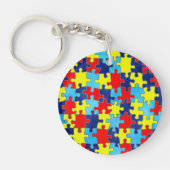 Autism Awareness-Puzzle von Shirley Taylor Schlüsselanhänger (Vorderseite)