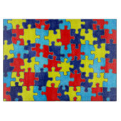 Autism Awareness-Puzzle von Shirley Taylor Schneidebrett (Vorderseite)