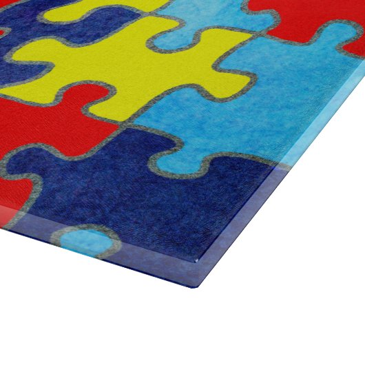 Autism Awareness-Puzzle von Shirley Taylor Schneidebrett (Ecke)