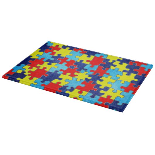 Autism Awareness-Puzzle von Shirley Taylor Schneidebrett (Ecke)