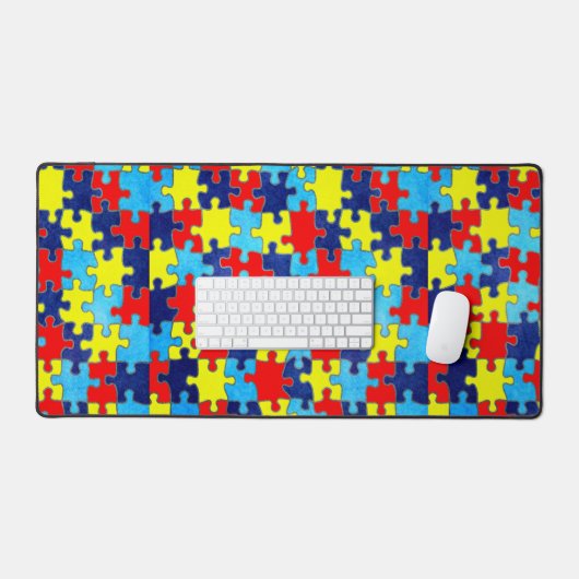 Autism Awareness-Puzzle von Shirley Taylor Schreibtischunterlage (Tastatur & Maus)