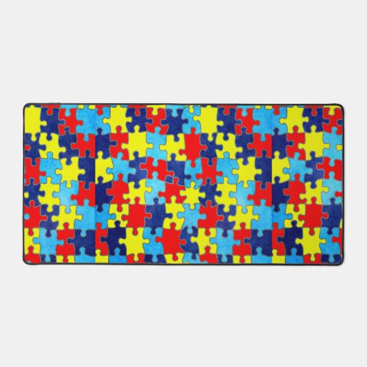 Autism Awareness-Puzzle von Shirley Taylor Schreibtischunterlage (Vorderseite)