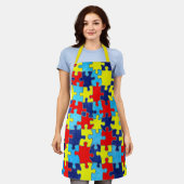 Autism Awareness-Puzzle von Shirley Taylor Schürze (Getragen)