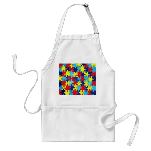 Autism Awareness-Puzzle von Shirley Taylor Schürze (Vorne)