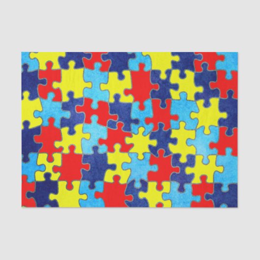 Autism Awareness-Puzzle von Shirley Taylor Seidenpapier (Vorderseite)