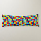 Autism Awareness-Puzzle von Shirley Taylor Seitenschläferkissen (Rückseite)