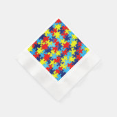 Autism Awareness-Puzzle von Shirley Taylor Serviette (Ecke)