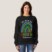 Autism Awareness Rainbow Hand Heart Its Ok To Be D Sweatshirt (Vorne ganz)