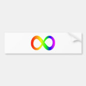 Autism Awareness Rainbow Infinity Symbol Autoaufkleber (Vorne)