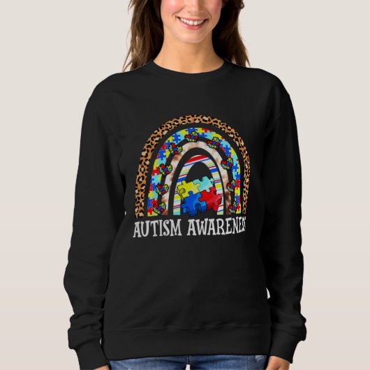 Autism Awareness Rainbow Men Women Kids Autism Sup Sweatshirt (Vorderseite)