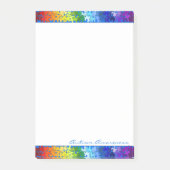 Autism Awareness Rainbow Puzzle Design Post-it Klebezettel (Vorderseite)