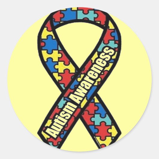 AUTISM_AWARENESS RUNDER AUFKLEBER (Vorderseite)