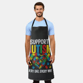 Autism awareness schürze (Getragen)