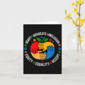 Autism Awareness SPED Special Education Teacher Karte (Gelbe Blume)