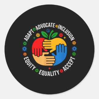 Autism Awareness SPED Special Education Teacher Runder Aufkleber