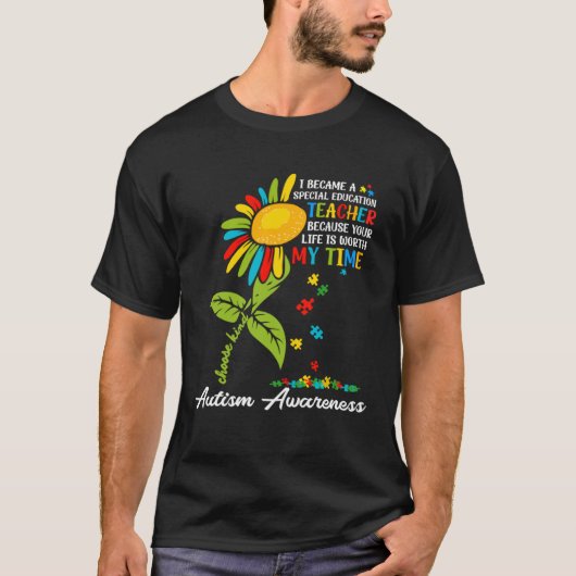 Autism Awareness Sped Teacher Special Education Su T-Shirt (Vorderseite)