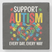 Autism awareness steinuntersetzer (Vorderseite)