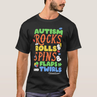 AUTISM AWARENESS Support Autism Kids for Mom Dad 8 T-Shirt