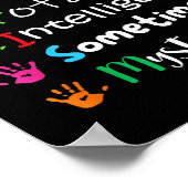 AUTISM AWARENESS Support Autismus Kids for Mama Va Poster (Ecke)