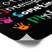 AUTISM AWARENESS Support Autismus Kids for Mama Va Poster (Ecke)