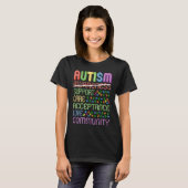 Autism Awareness Support Care Acceptance Ally T-Shirt (Vorne ganz)
