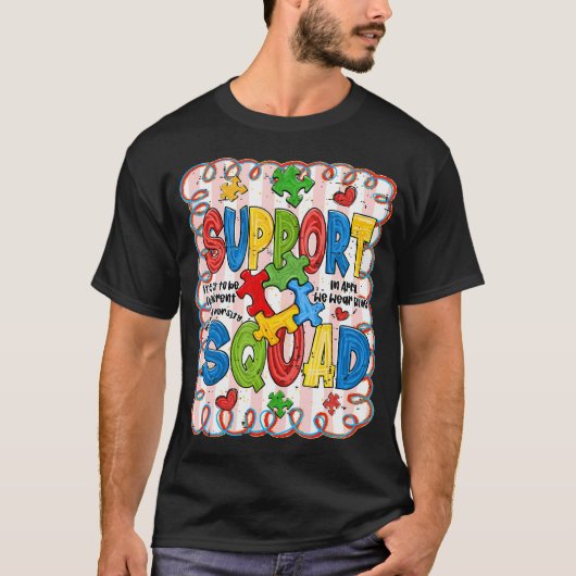 Autism Awareness Support Squad Acceptance T-Shirt (Vorderseite)